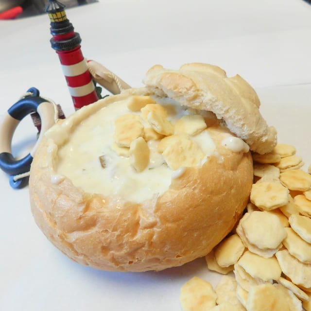 New England Clam Chowder Soup.