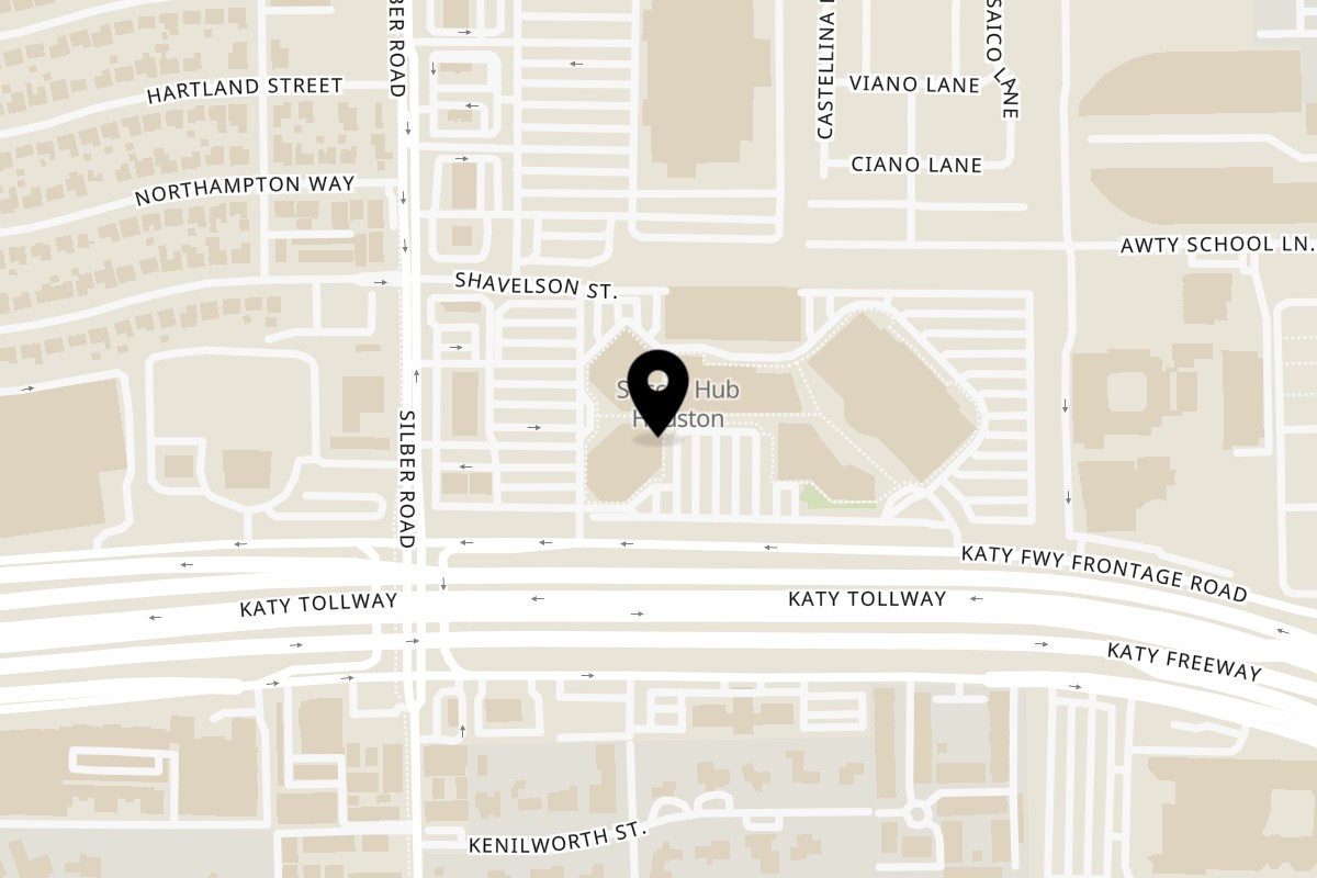 Map showing the location of Maine-ly Sandwiches on 7620 Katy Fwy #225 in Houston